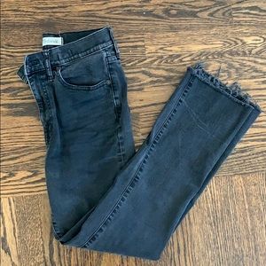Madewell Cali-Demi boot black high waisted  jeans